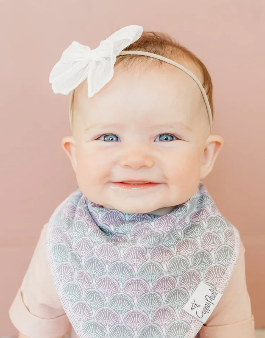 Coral Baby Bib Bandana 4 Pack