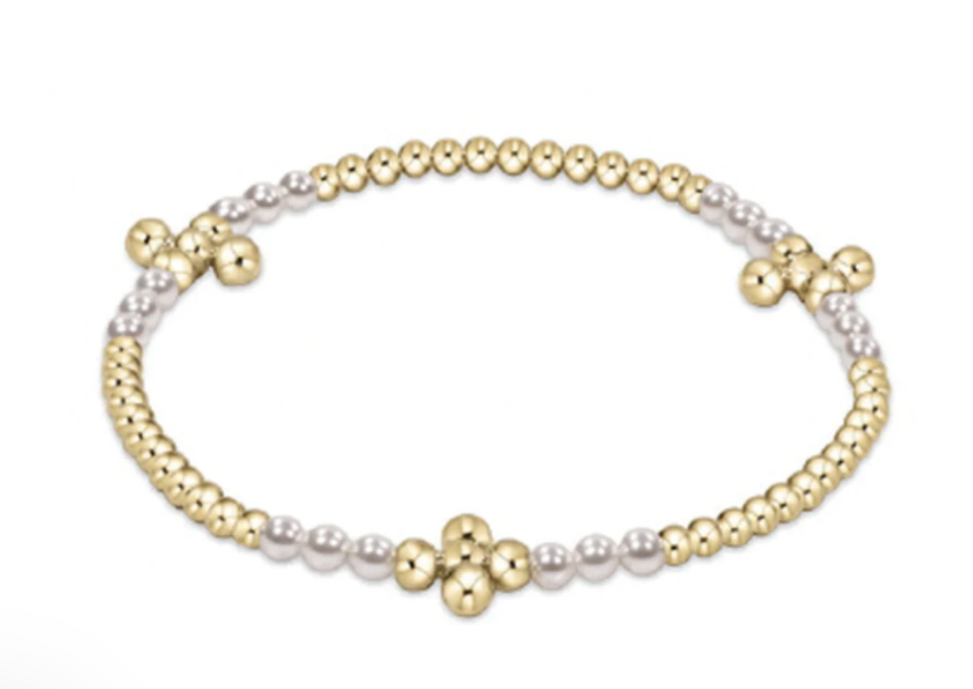 Signature Cross Bliss 2.5mm Pearl Bracelet