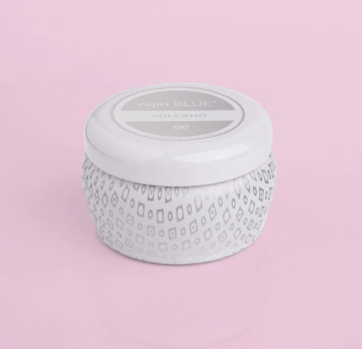 Volcano Mini Tin - White