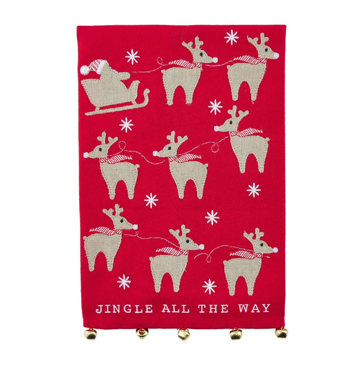 Jingle Reindeer Dish Towel