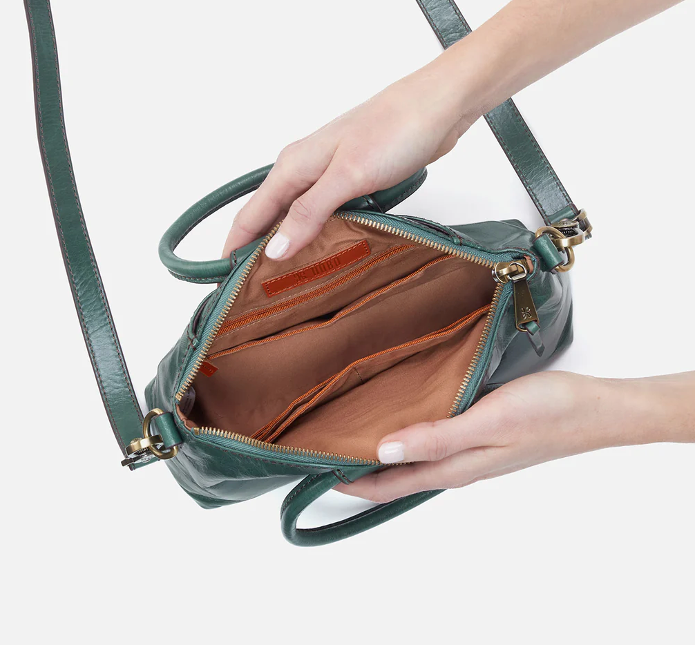 Sage Leaf Sheila Top Zip Crossbody