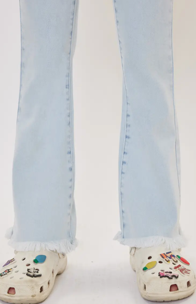 Kids High Rise Flare Jeans