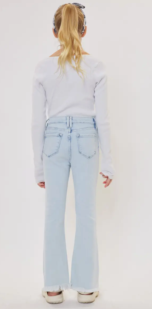 Kids High Rise Flare Jeans