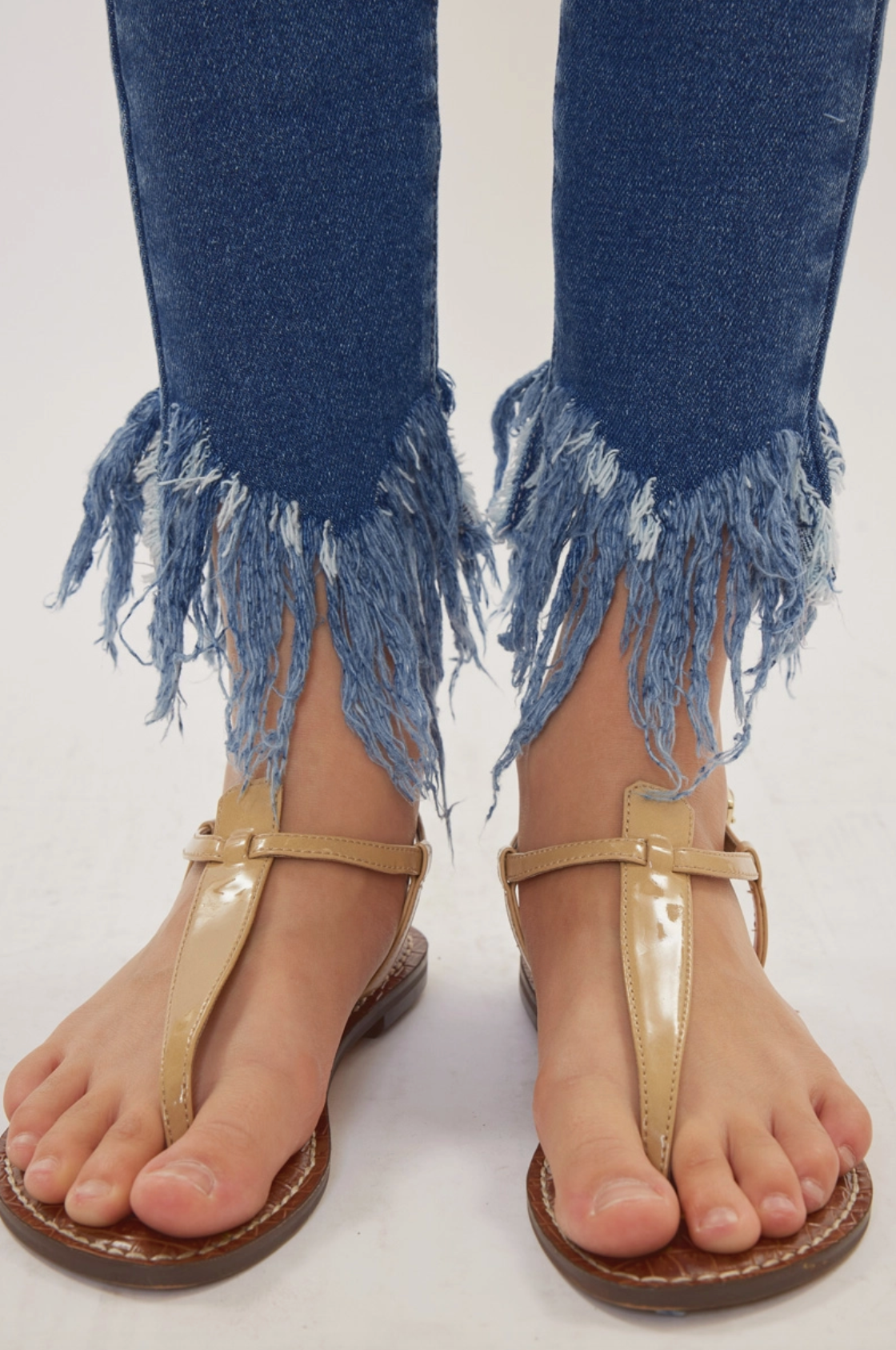 Kids High Rise Ankle Skinny Jeans