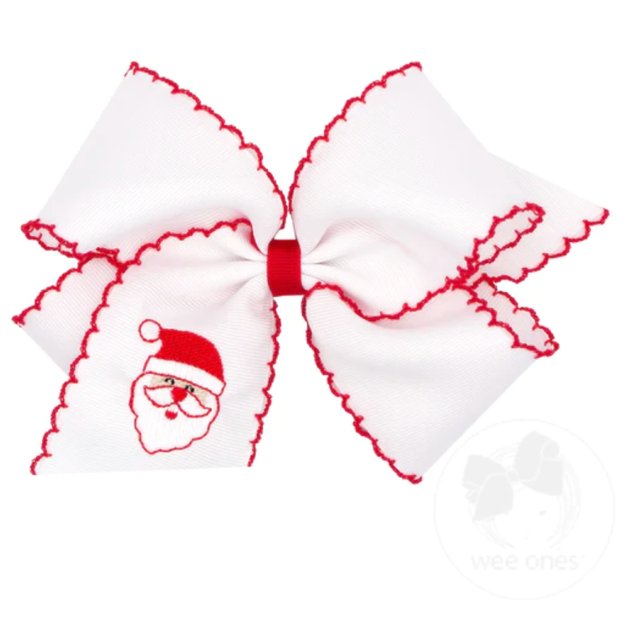 Large Holiday Santa Bow