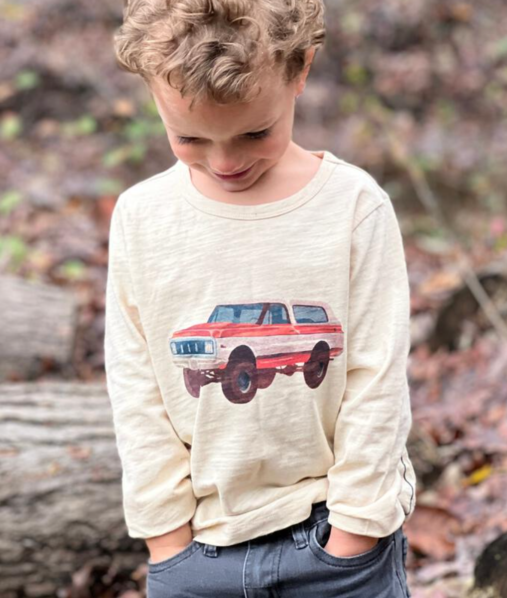 Bronko Beige Cherokee Raglan Tee