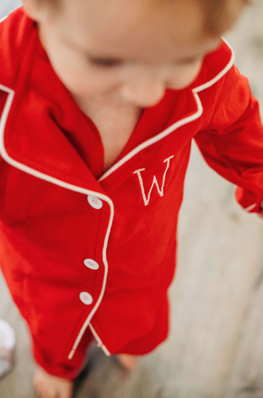 Solid Red Family Pajama Set