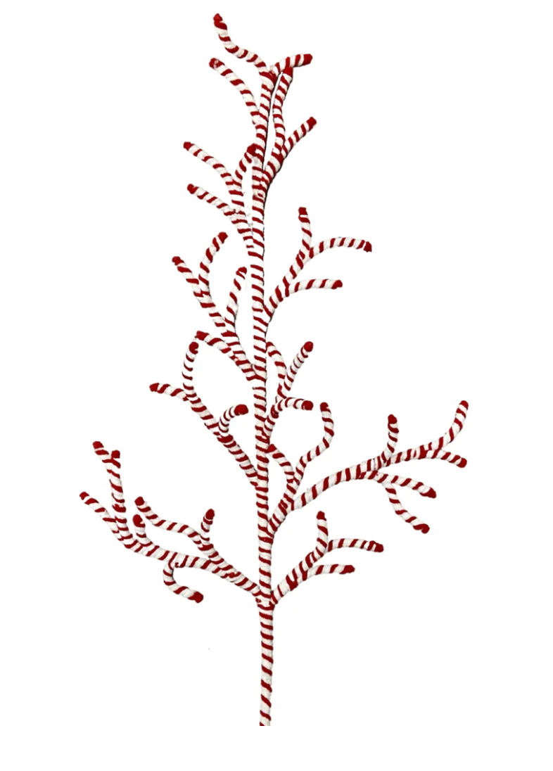Chenille Stripe Manzanita Branch 48"