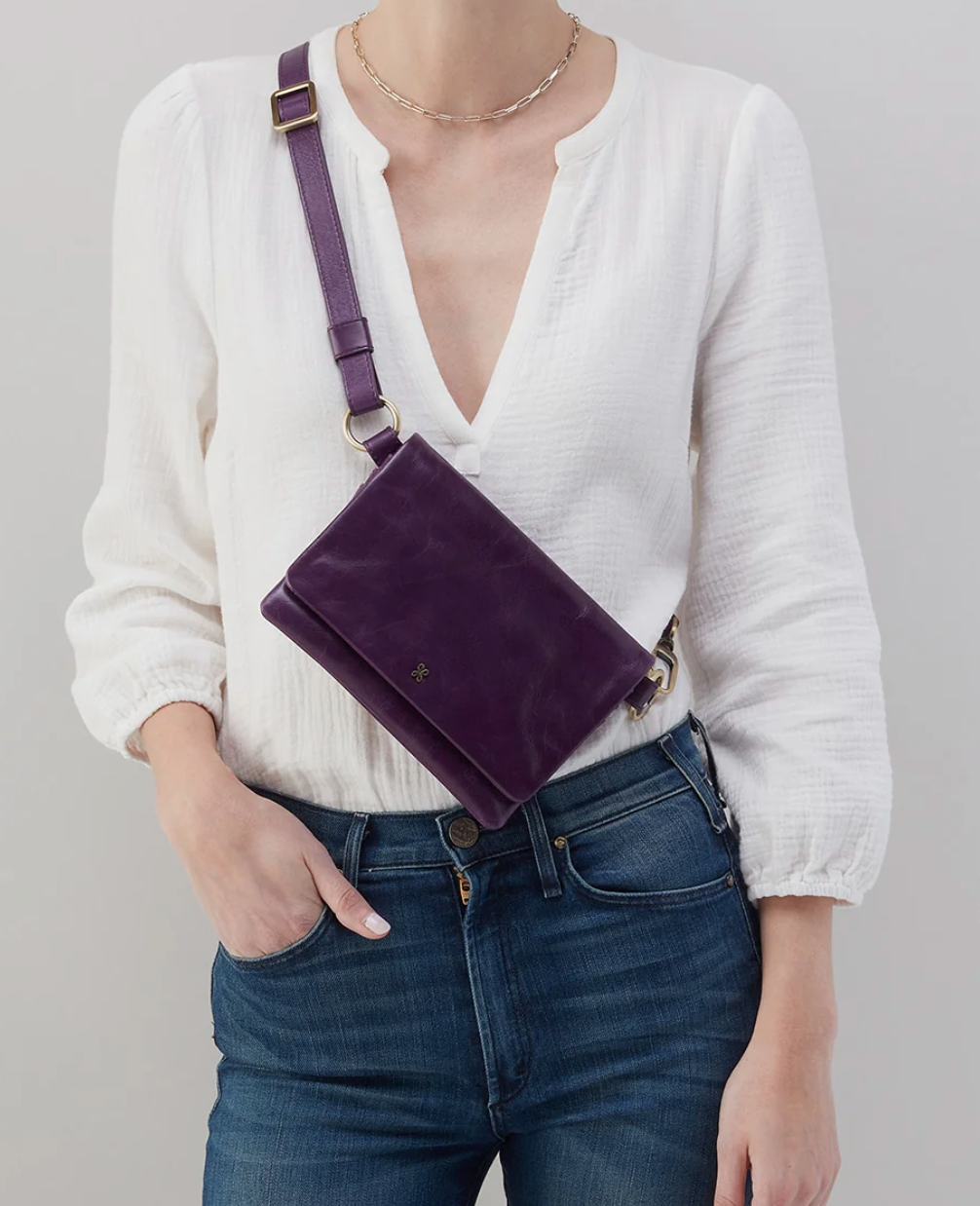 Winn Deep Purple Belt Bag-Hobo