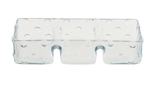 Hobnail Glass Triple Tidbit