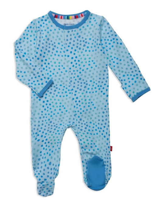 Blue Sparkle Footie