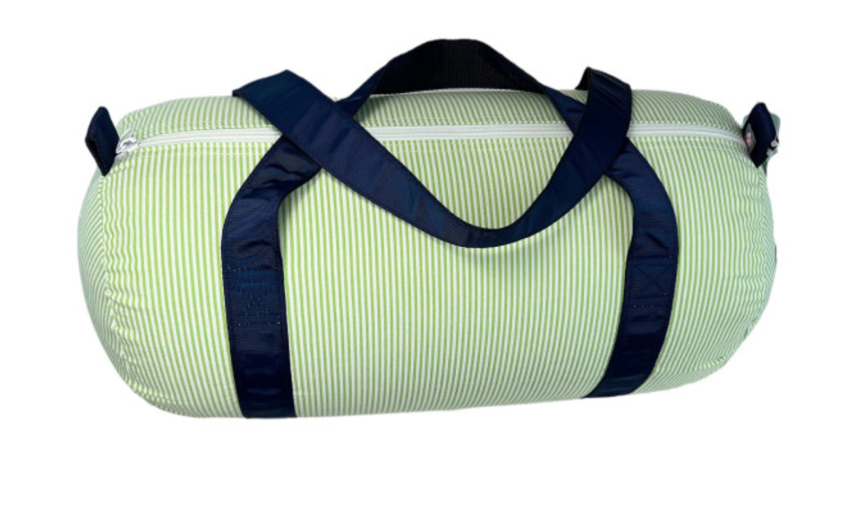 Grasshopper Seersucker Duffle