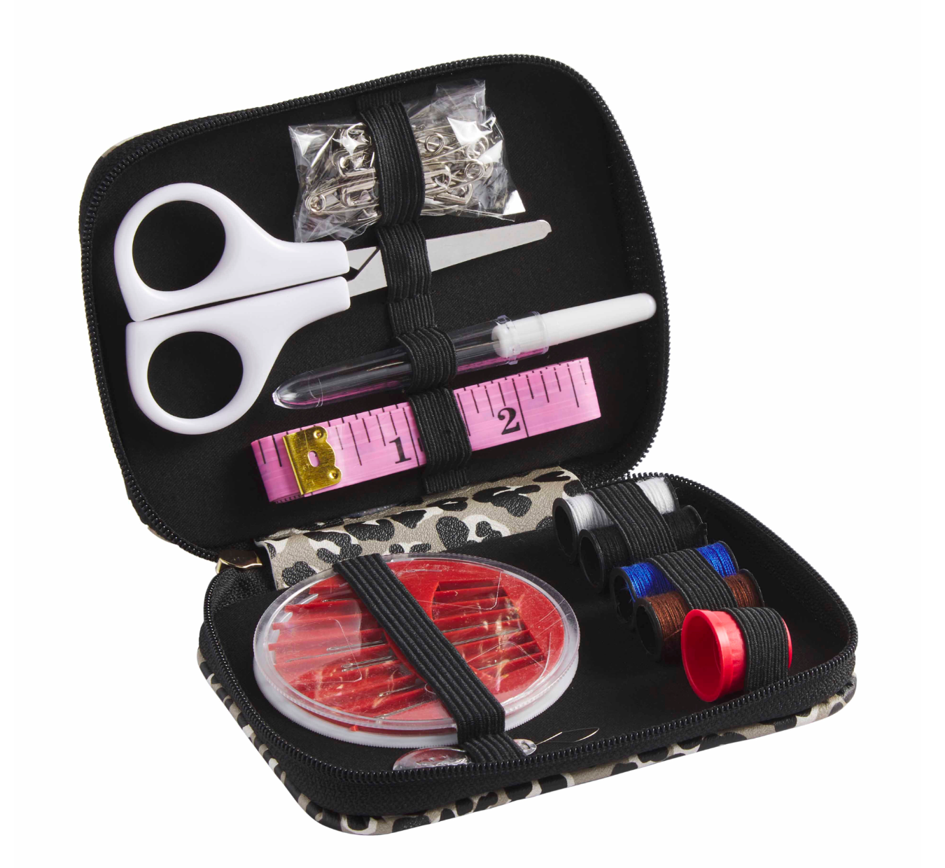 Sewing Kit - Cream Leopard