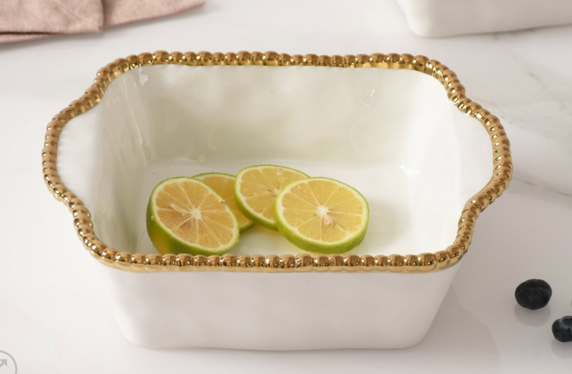 Square Baking Dish-Gold