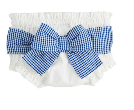 White Check Diaper Cover