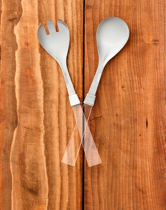Acrylic Salad Server Set