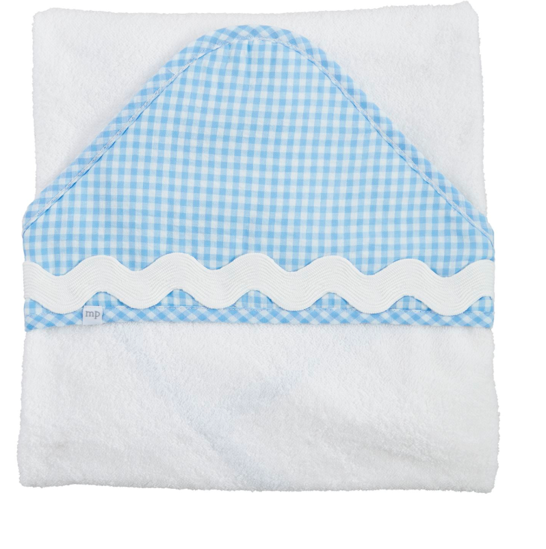 Blue Ric-Rac Hooded Towel