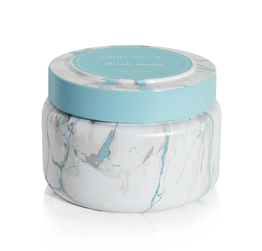 Blue Jean Modern Marble Travel Tin 8.5 oz