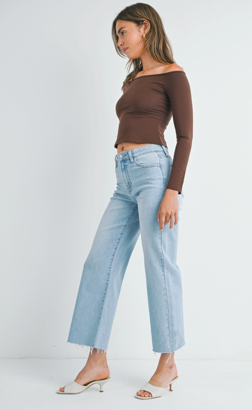 JBD Light Denim Slim Wide Leg 