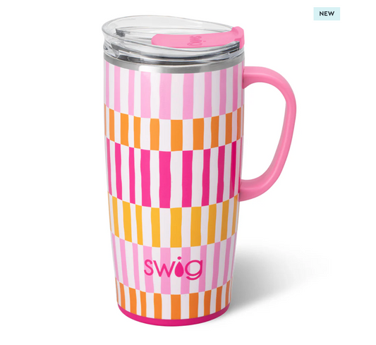 Sherbet Stripe Travel Mug 22oz