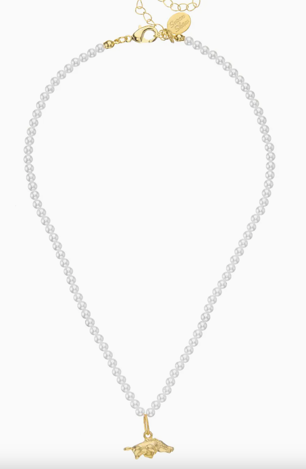 Mini Razorback Pearl Necklace