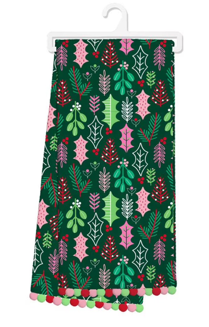 Merry Mistletoe Tea Towel