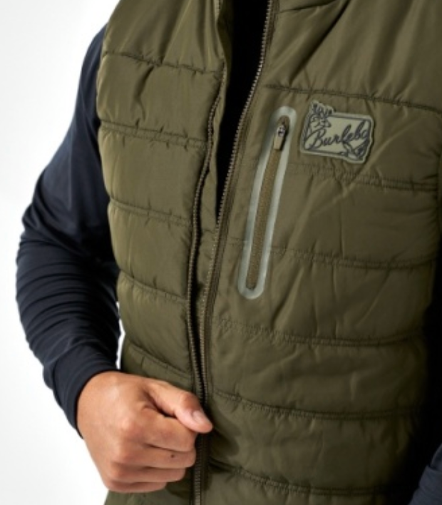 PUFFER VEST-Mallard Green
