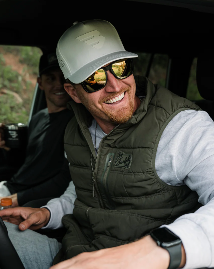 PUFFER VEST-Mallard Green