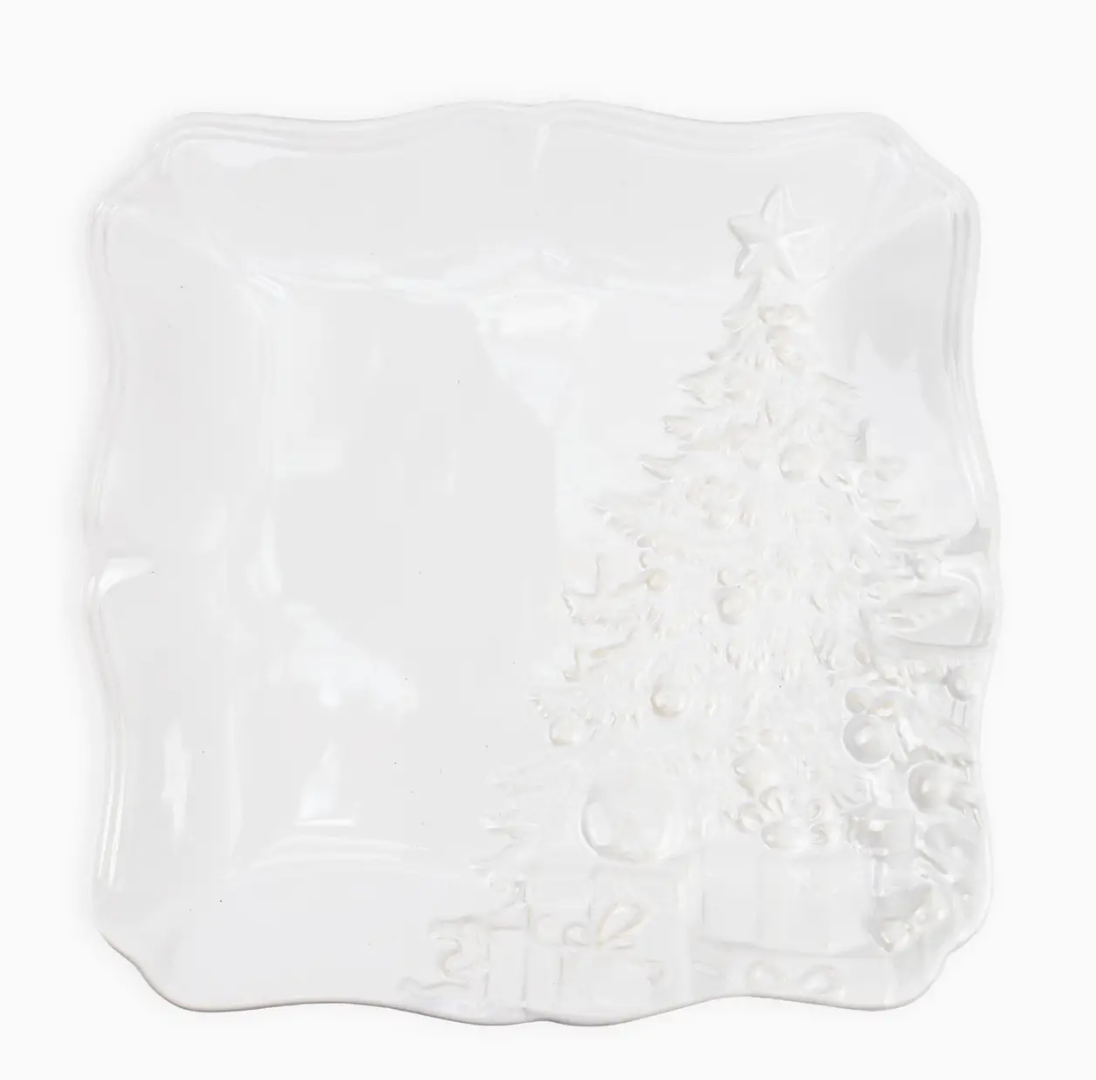 Tannenbaum Tree Square Platter