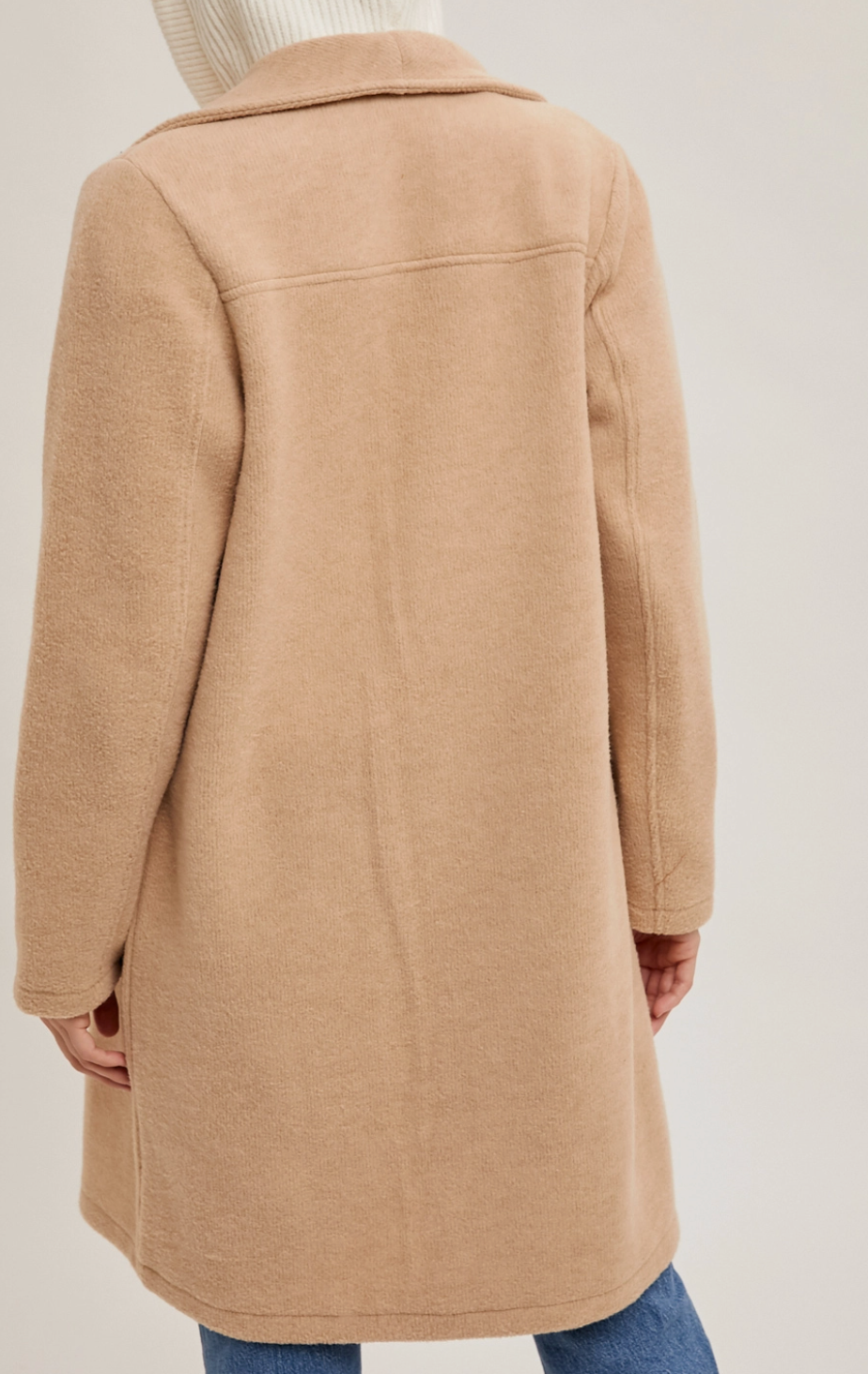 Open Front Knit Coat Jacket