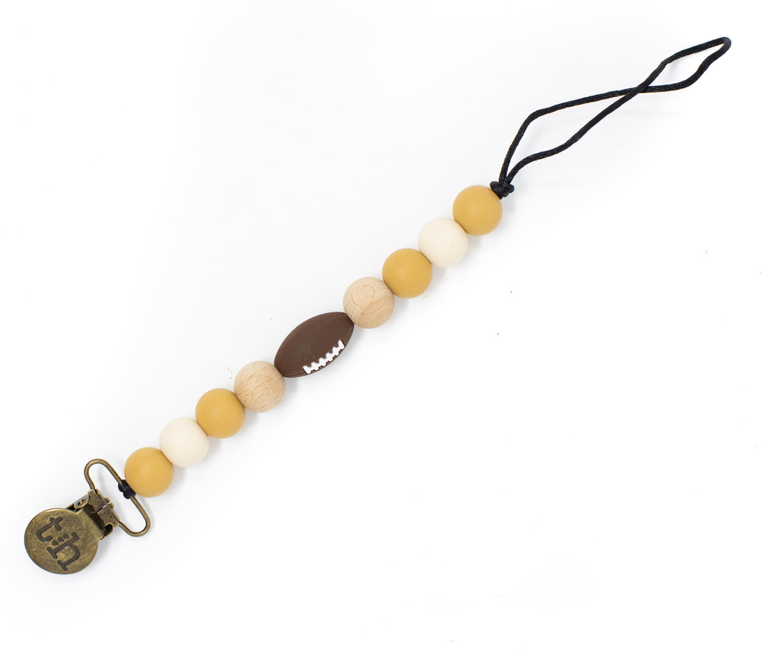 Football Pacifier Clip