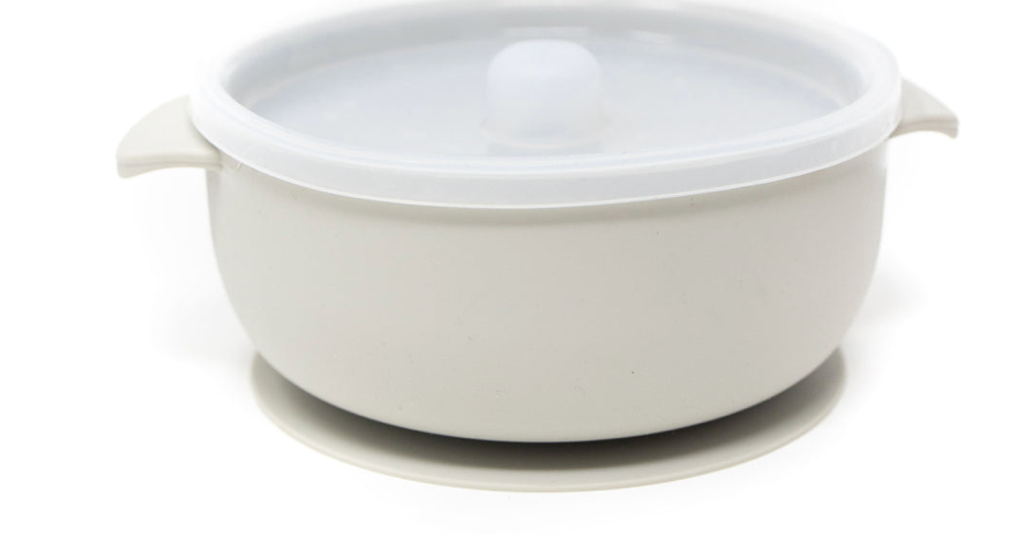 Silicone Suction Bowl w/Lid
