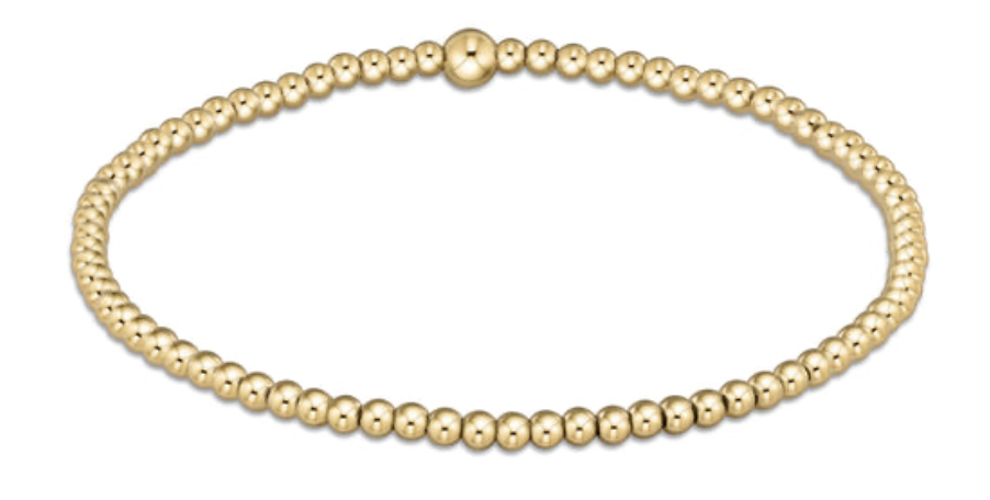Classic Gold 2.5mm Bead Bracelet