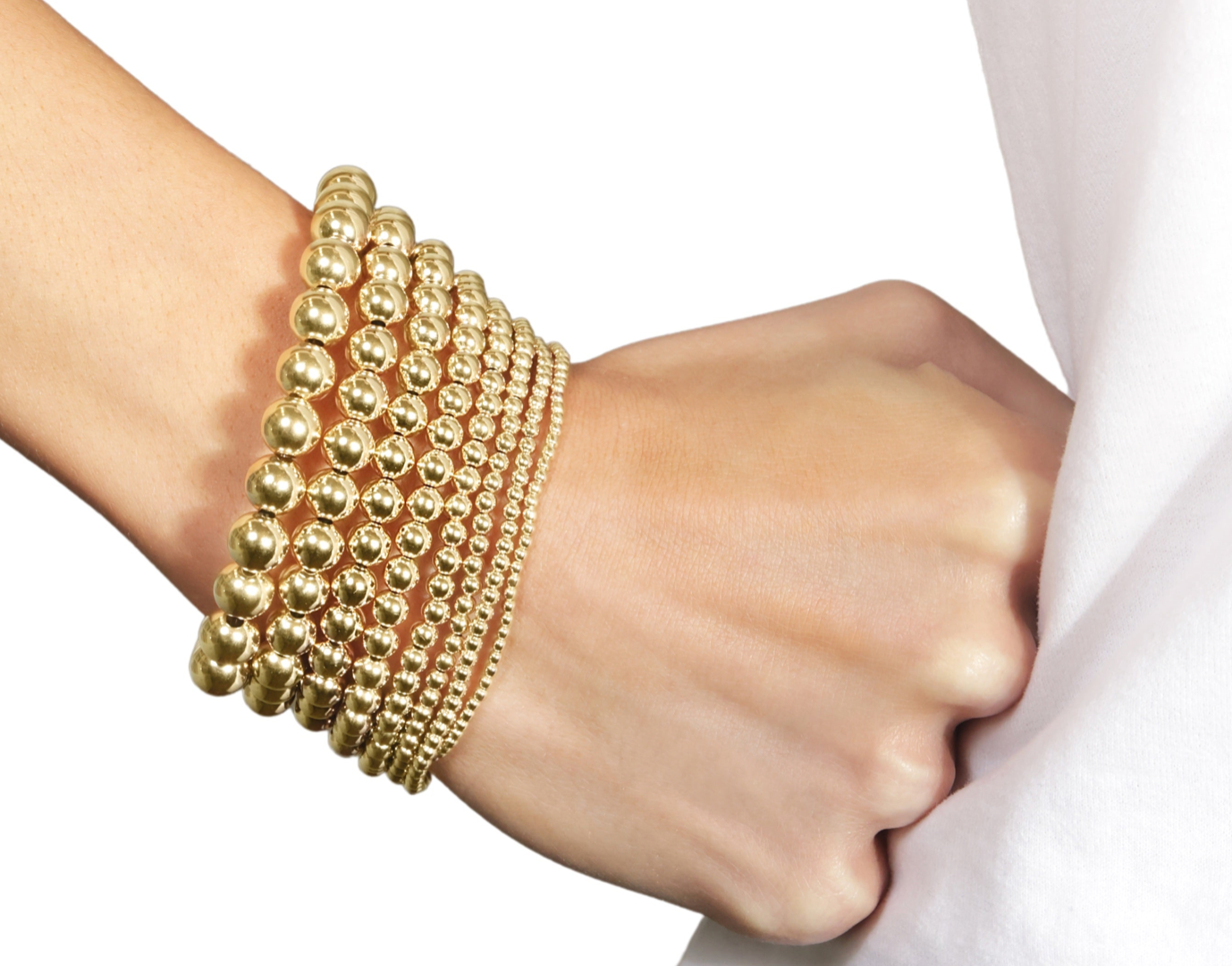 Classic Gold 4mm Bead Bracelet