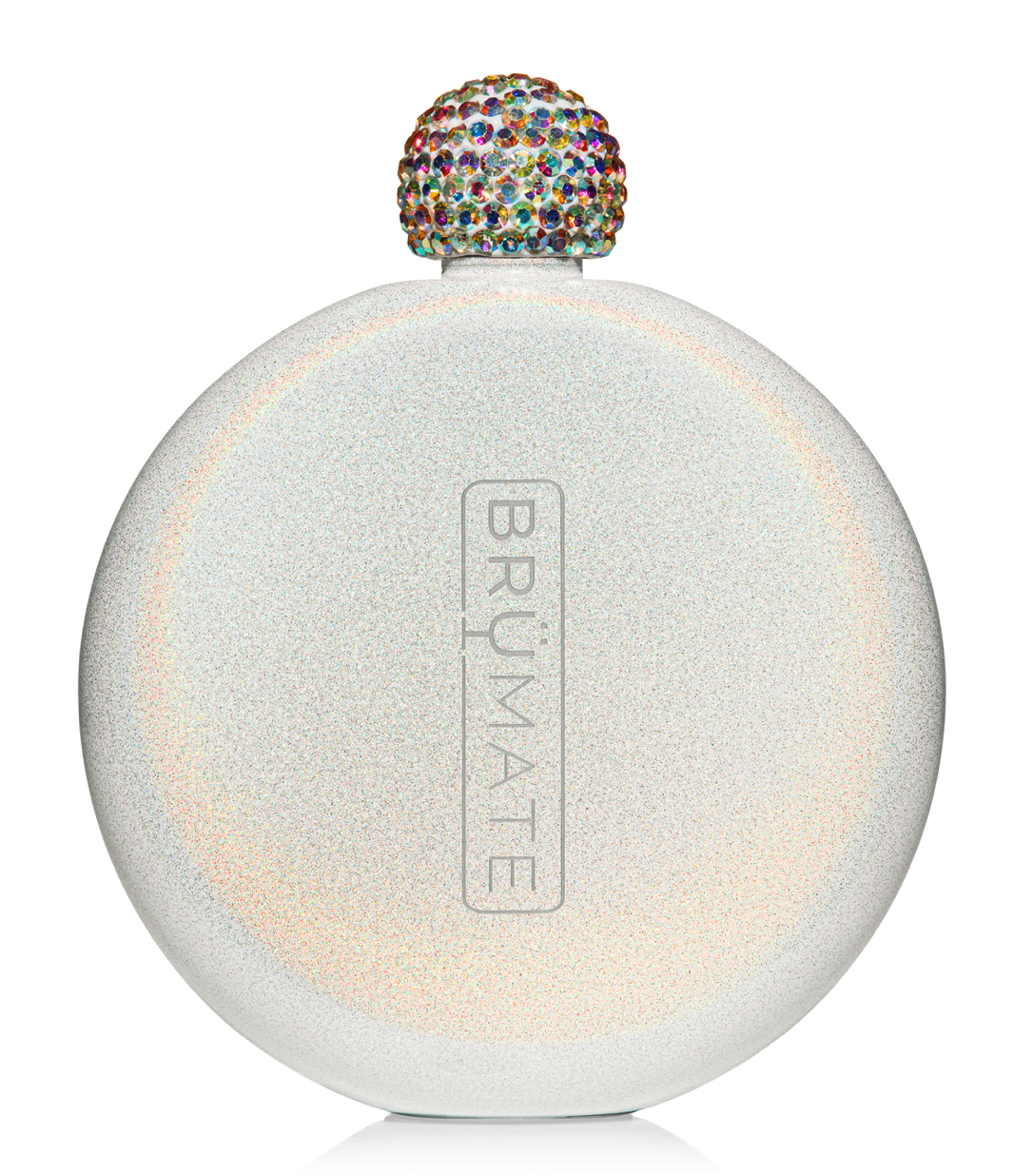White Glitter Flask