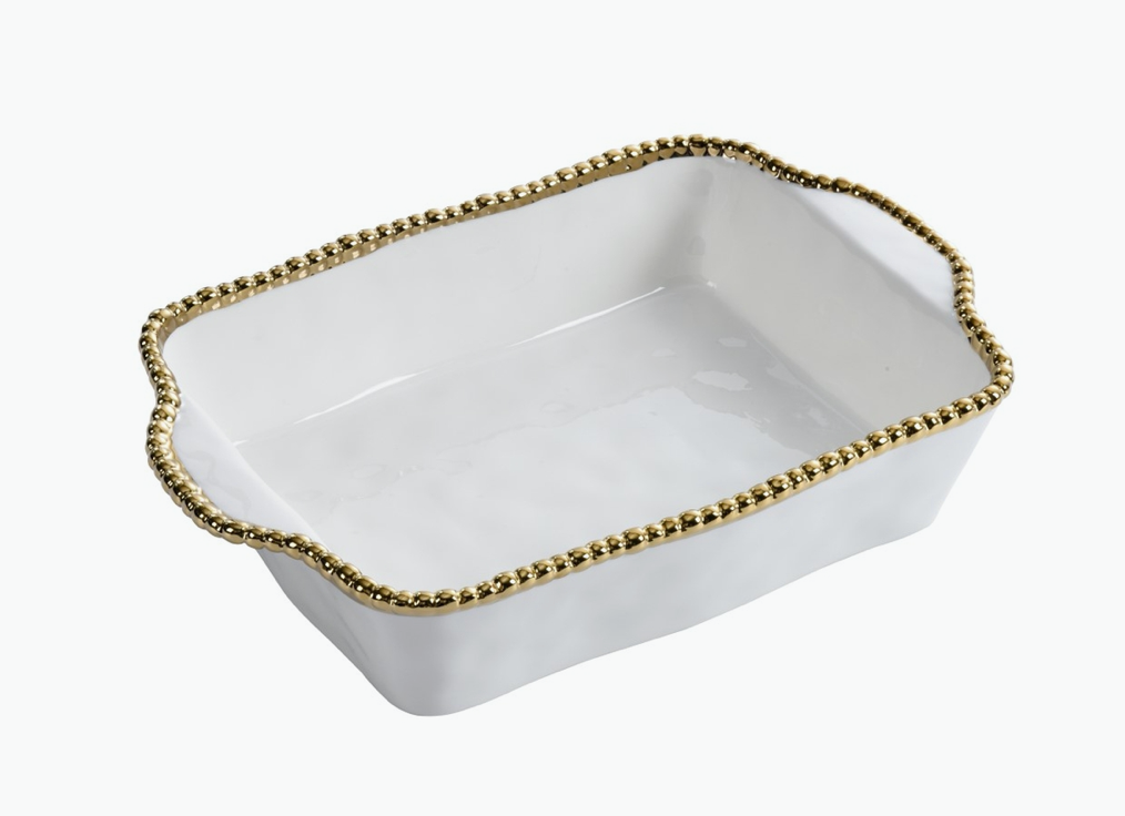 Rectangular Baking Dish-Gold