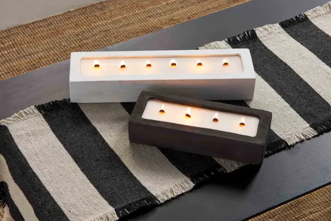 White Pauli Wood Candle XL
