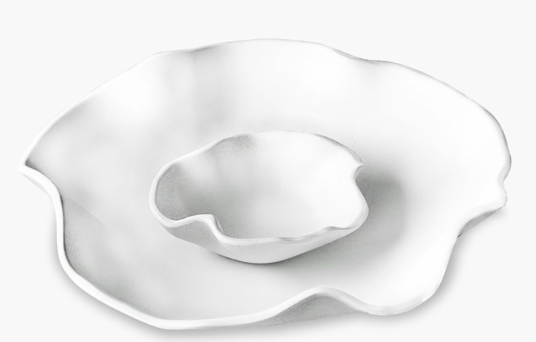 VIDA Nube Bowl w/ Dip -white