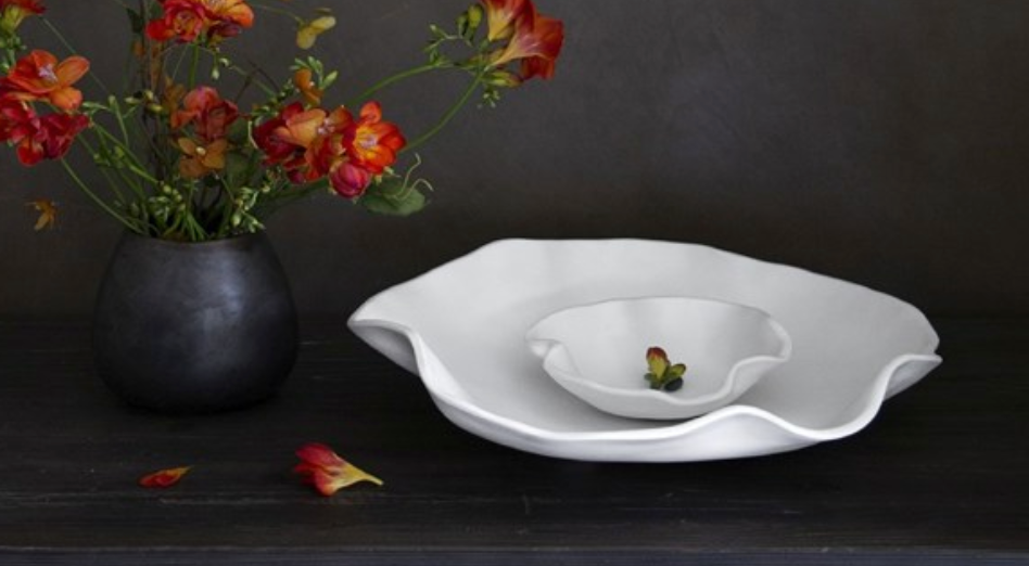 VIDA Nube Bowl w/ Dip -white