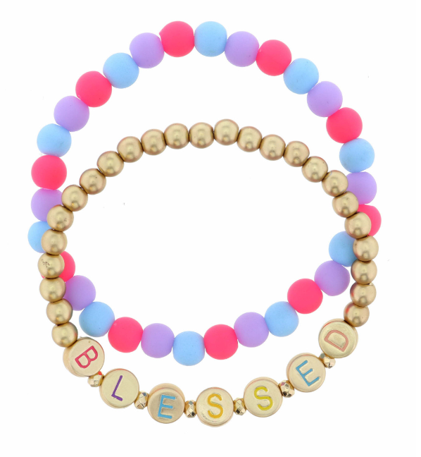 Kids Word Bracelet-Blessed