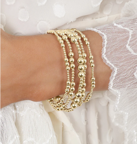 Classic Joy 6mm Bead Gold Bracelet