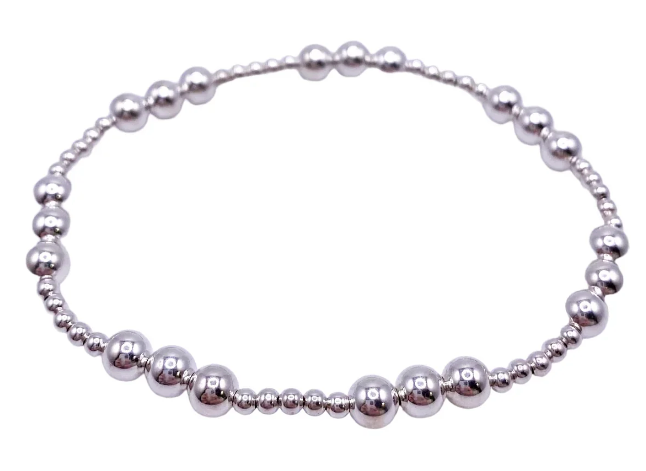 Classic Joy 4mm Silver Bead Bracelet