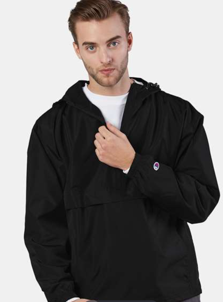 Quarter Zip Jacket-Black