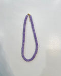 Lilac Small Flat Marble Beaded Necklace