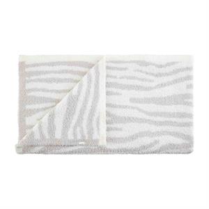 Zebra Chenille Blanket- Grey