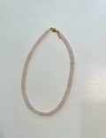 Rose Small Flat Marble Beaded Necklace