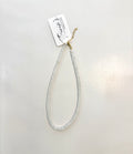 White Small Flat Marble Beaded Necklace