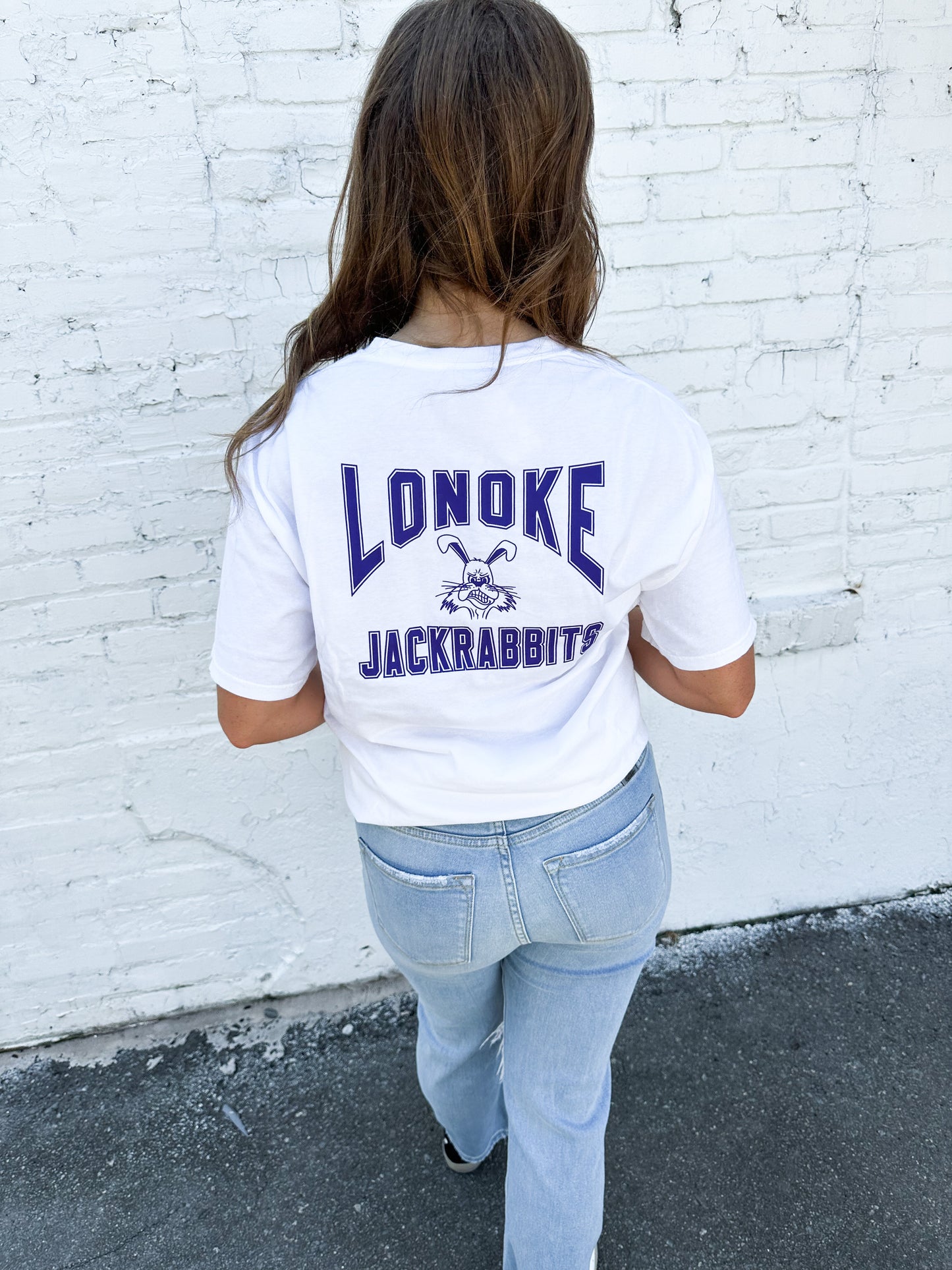 Lonoke Jackrabbits Athletic-Pocket T-shirt