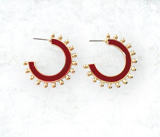 Red Hadley Earring