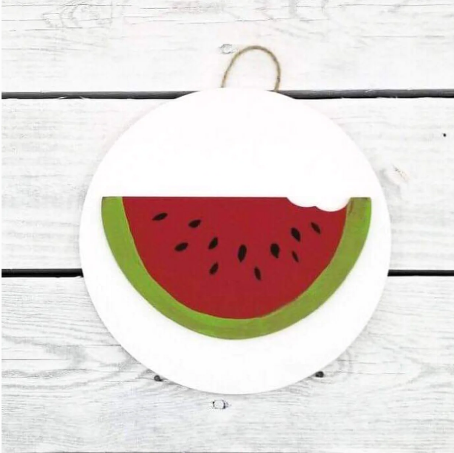 Home Sign Medallion - Watermelon